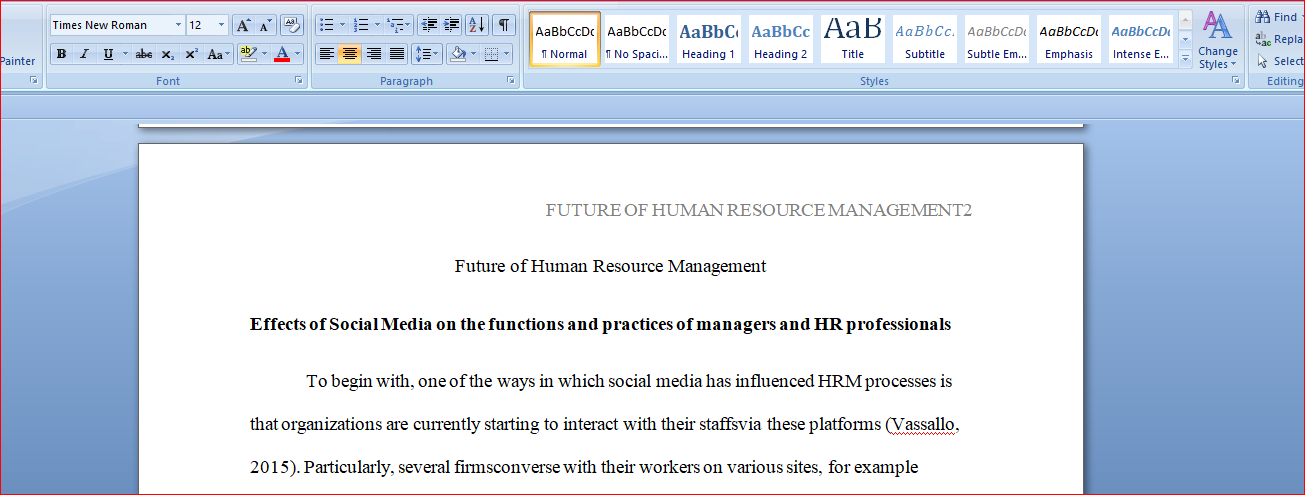 Future of Human Resource Management