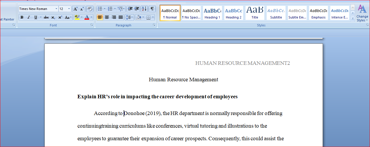 Human Resource Management