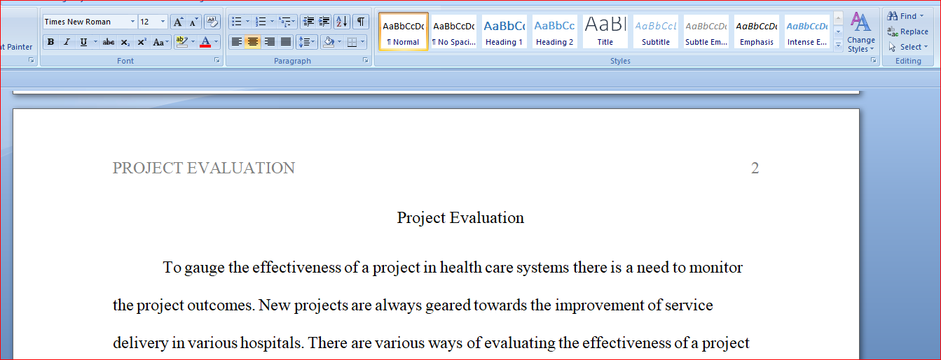 Discuss one way you will be able to evaluate whether your project made a difference in practice.