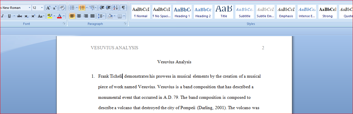 Vesuvius Analysis