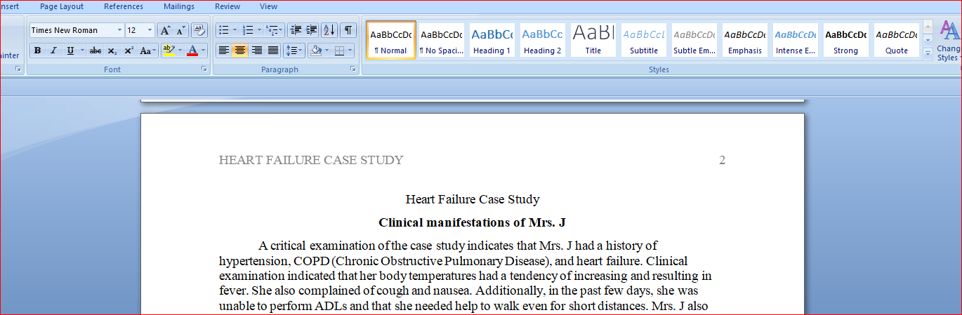 Heart Failure Case Study