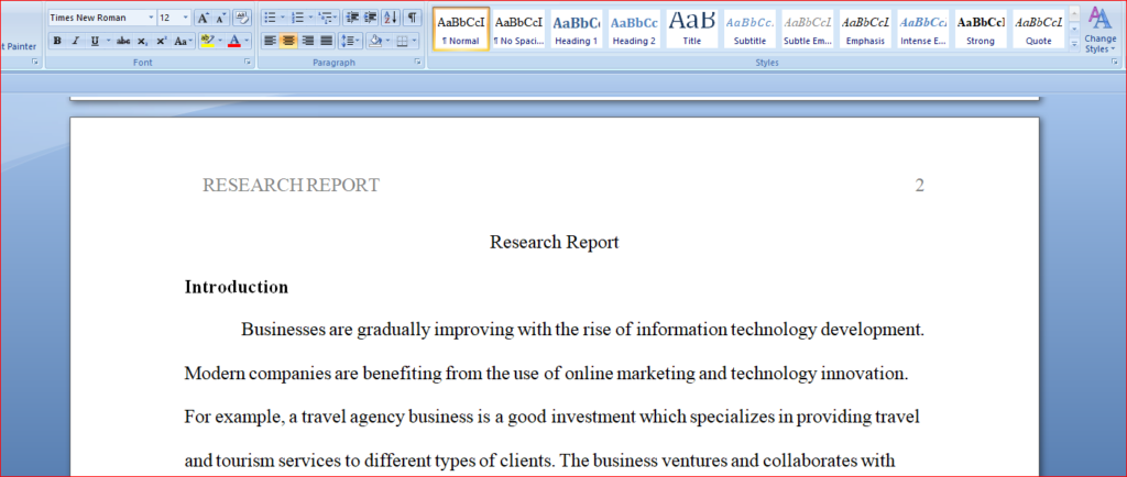 Research Report