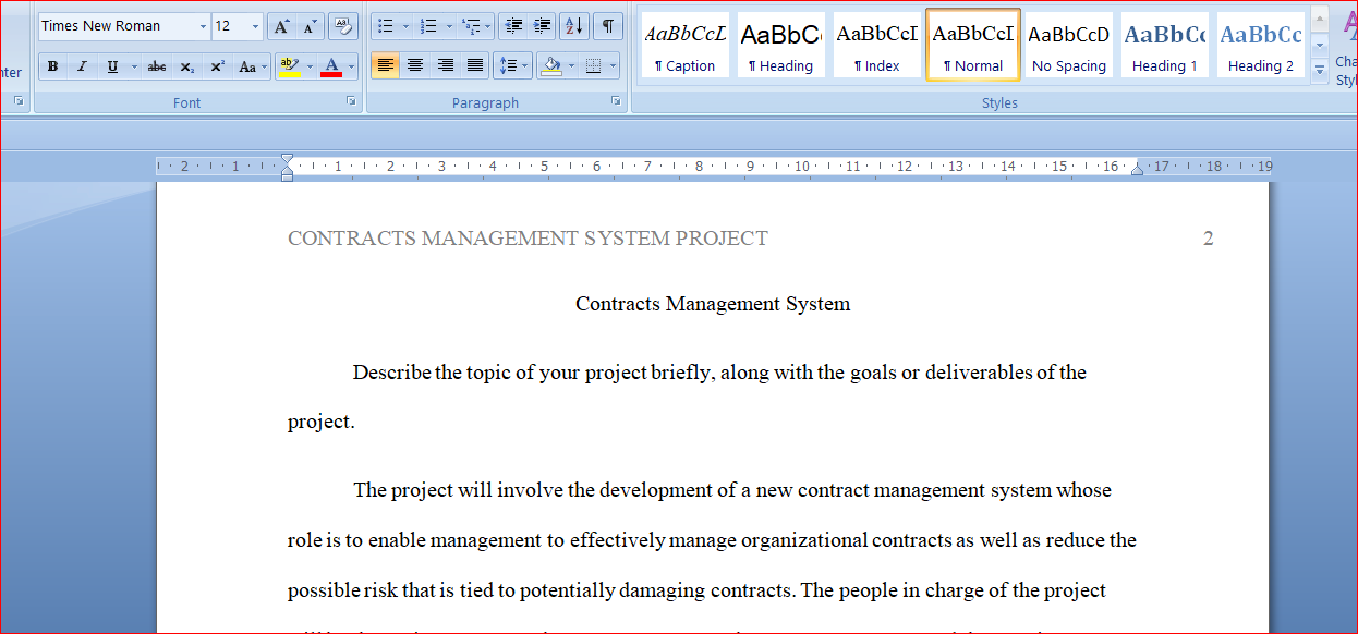 Contracts Management System