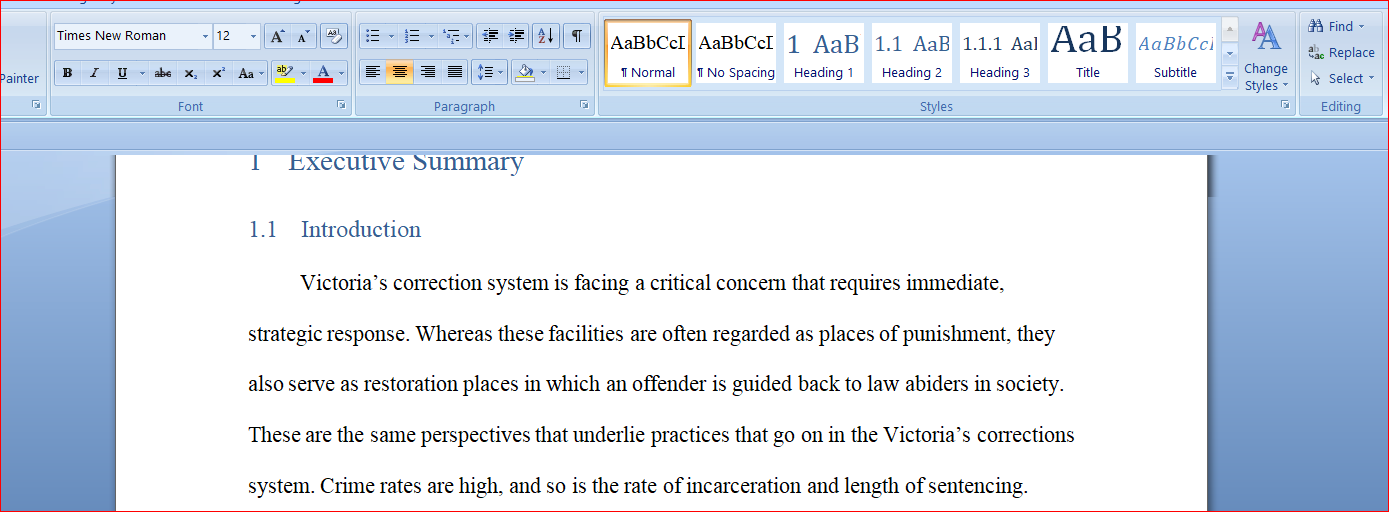 Discuss policy intervention against overcrowding in correctional institutions in Victoria