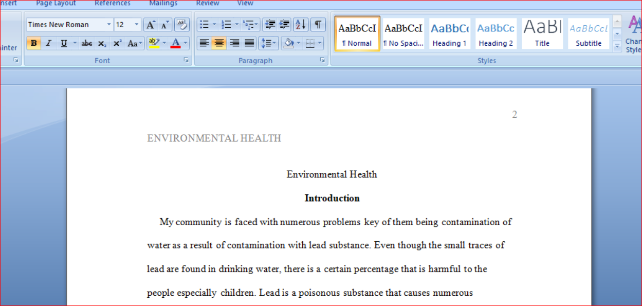 Environmental Health