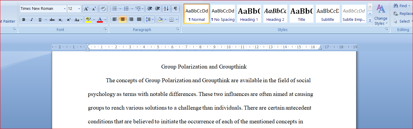 Group Polarization and Groupthink