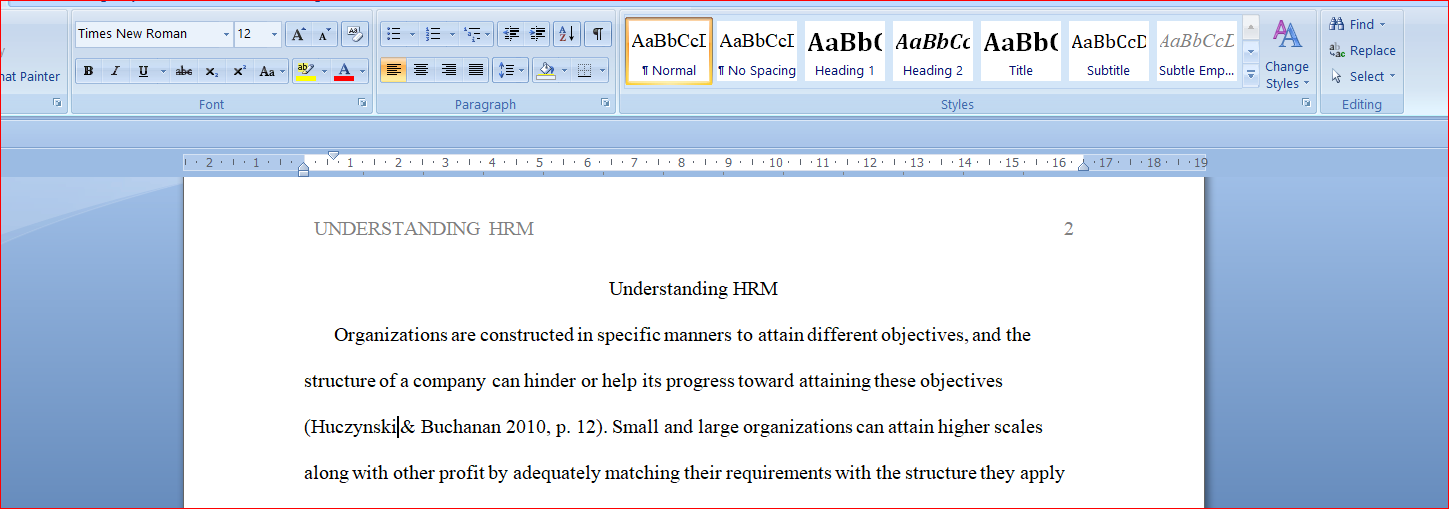 Understanding HRM