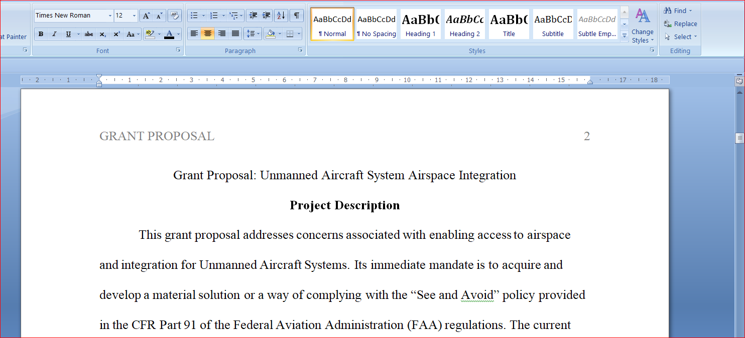 Unmanned Aircraft System Airspace Integration