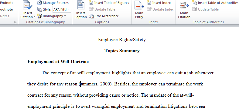 Employee Rights