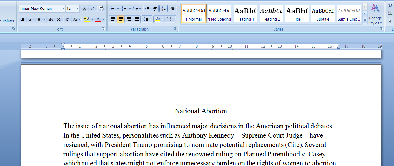 National Abortion