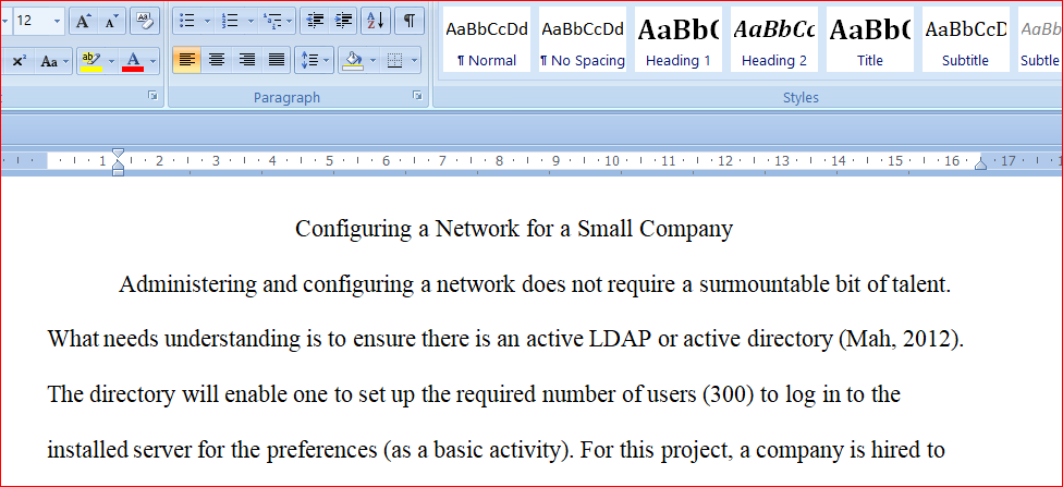 Network design