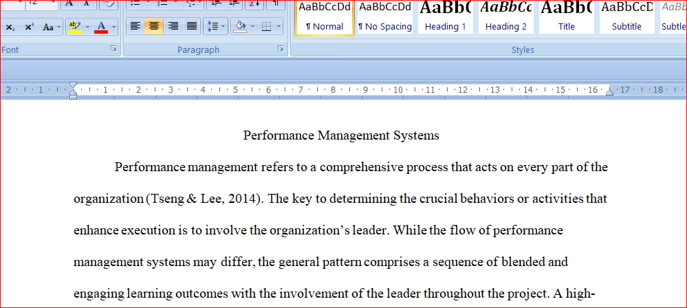 Performance Management Strategies