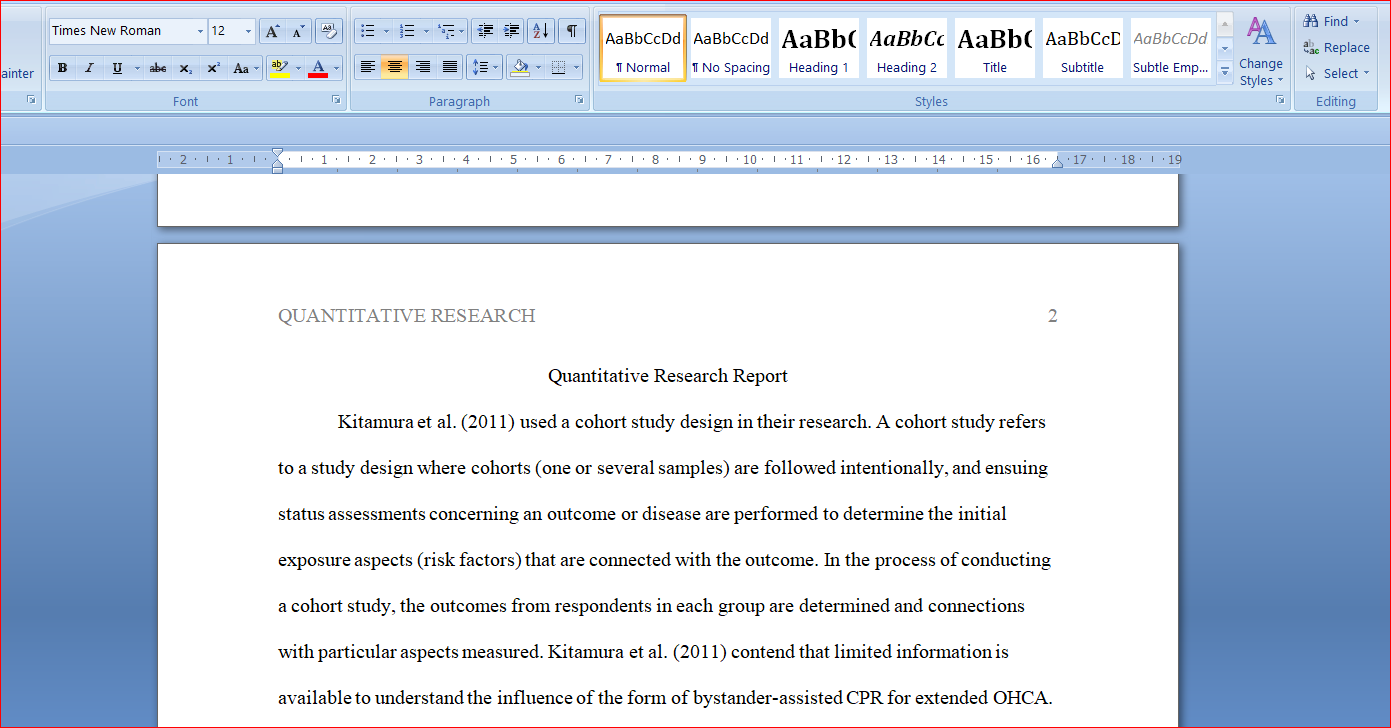 Quantitative Research Report