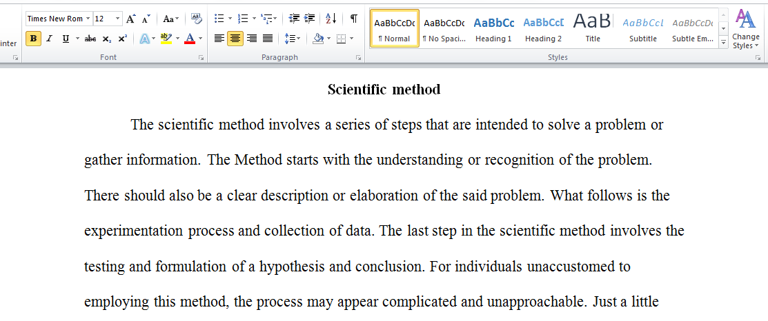 Scientific Method