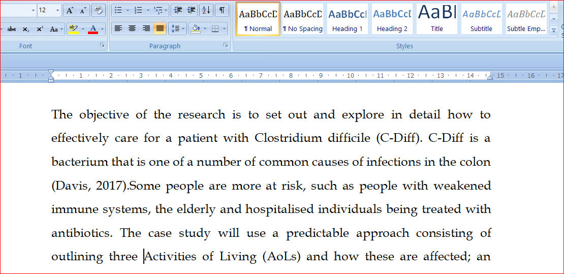 Symptoms and control of Clostridium difficile