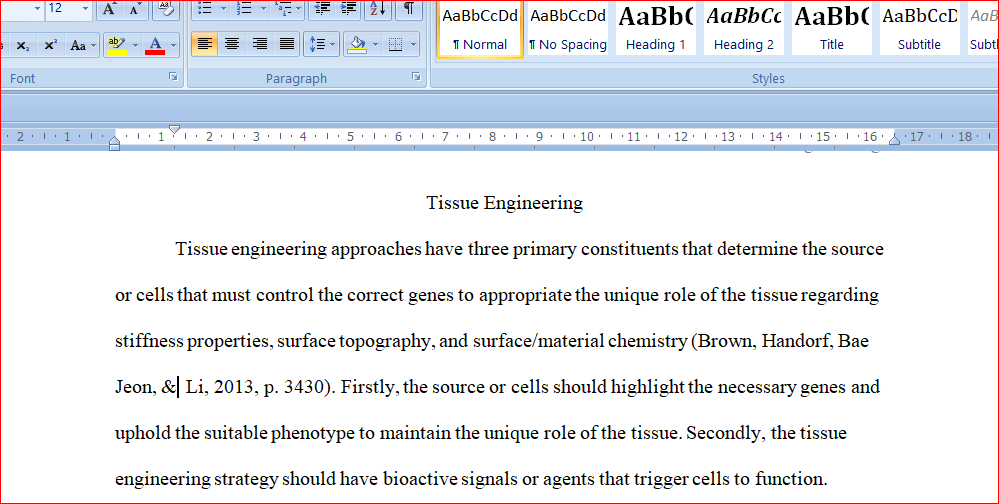 Tissue Engineering