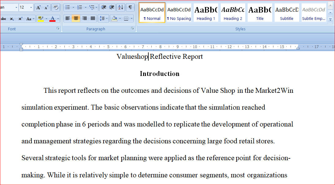 Value Shop Reflective