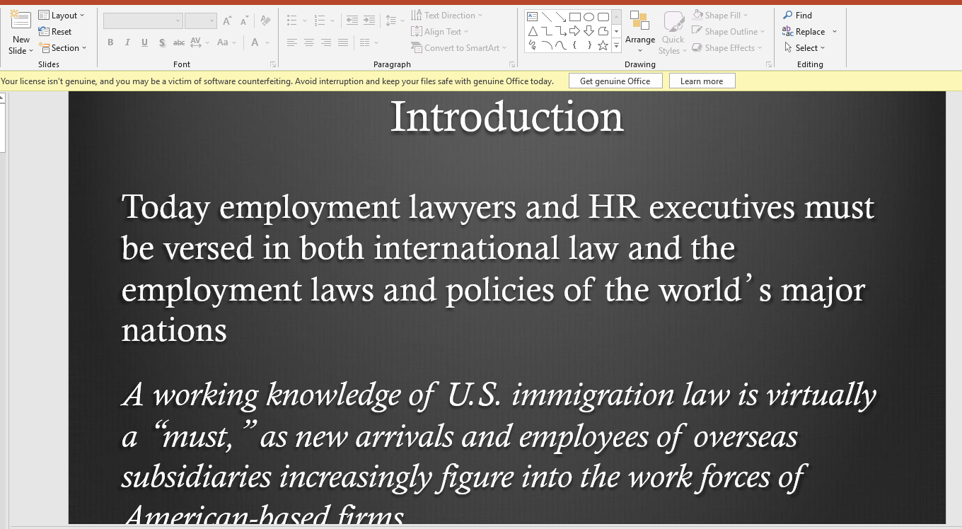 International Employment law