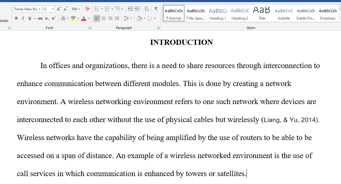 Wireless networking