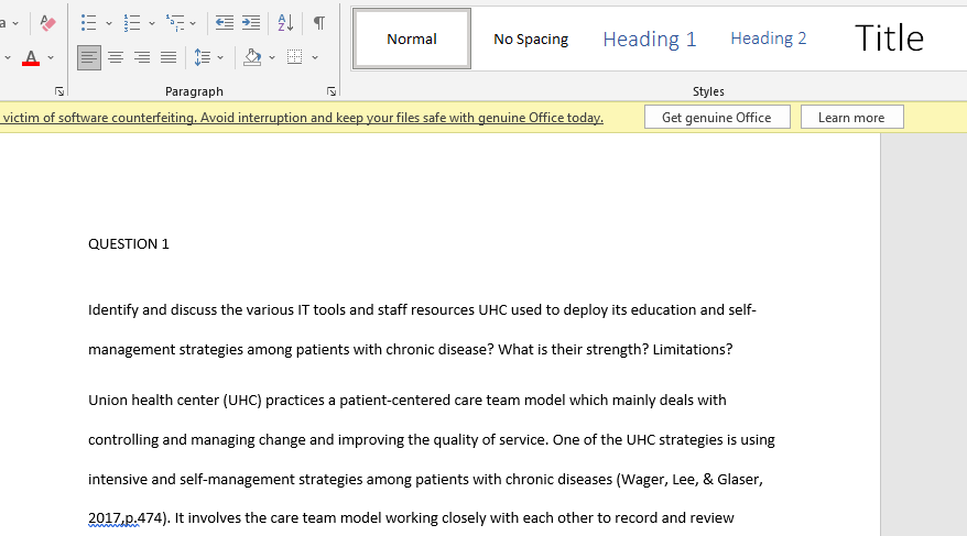 Discussion post on registries and disease management in the PCMH