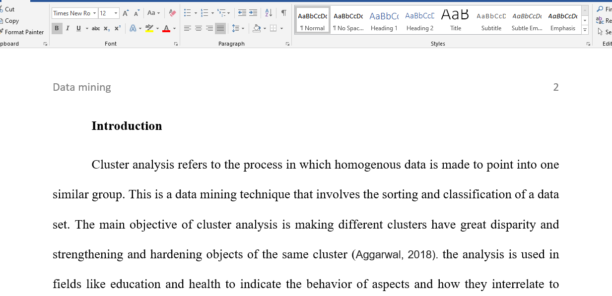 Cluster analysis 1