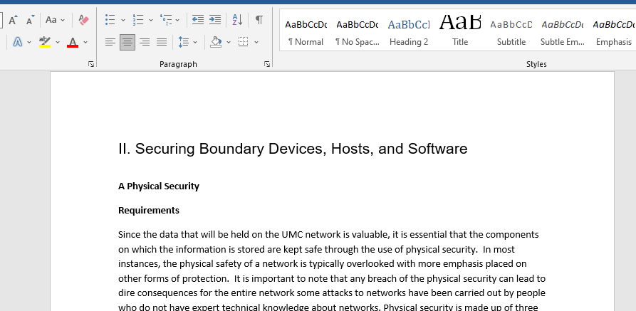 Network Security Proposal Template