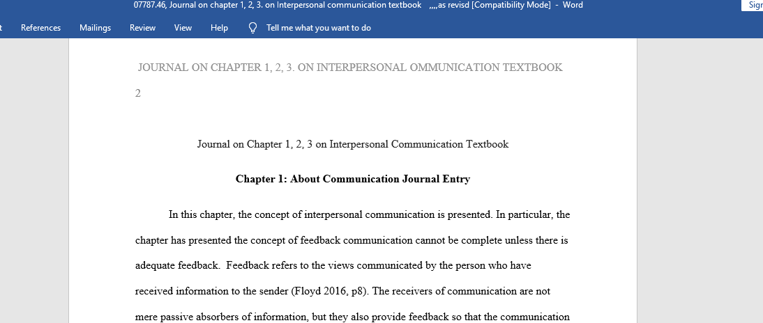 Interpersonal Communication Textbook