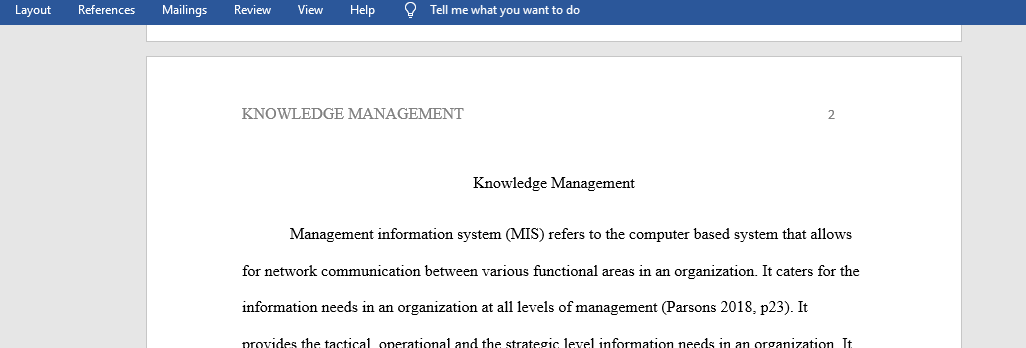 Knowledge Management