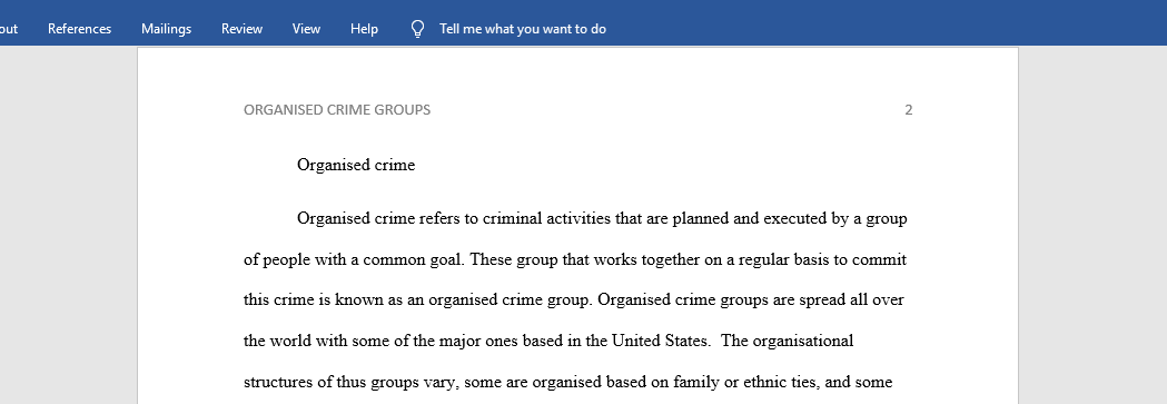 Organised crime