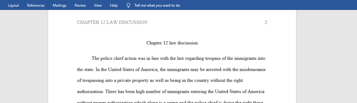 Chapter 12 law discussion
