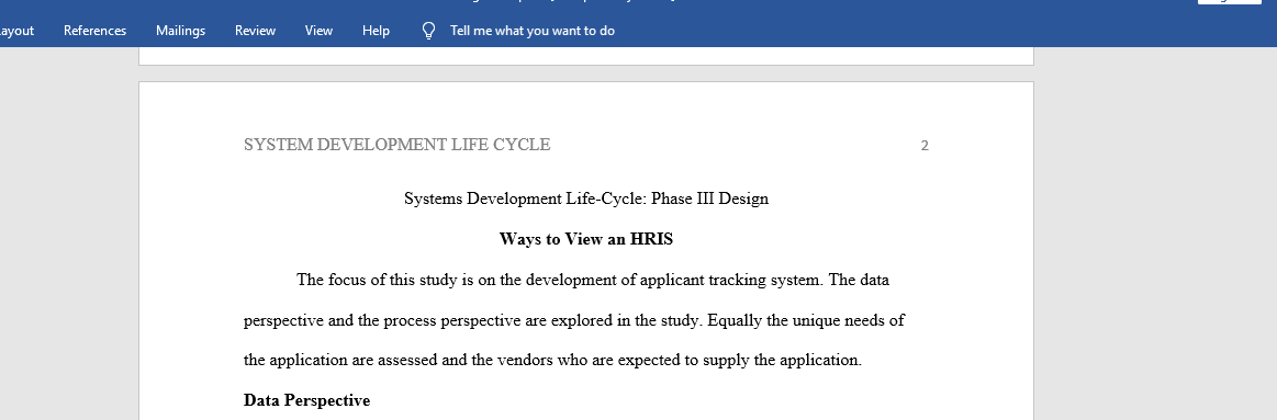 Systems Development Life-Cycle Phase III Design