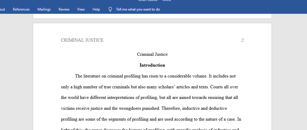 Criminal Justice