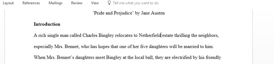 pride and prejudice thesis statement