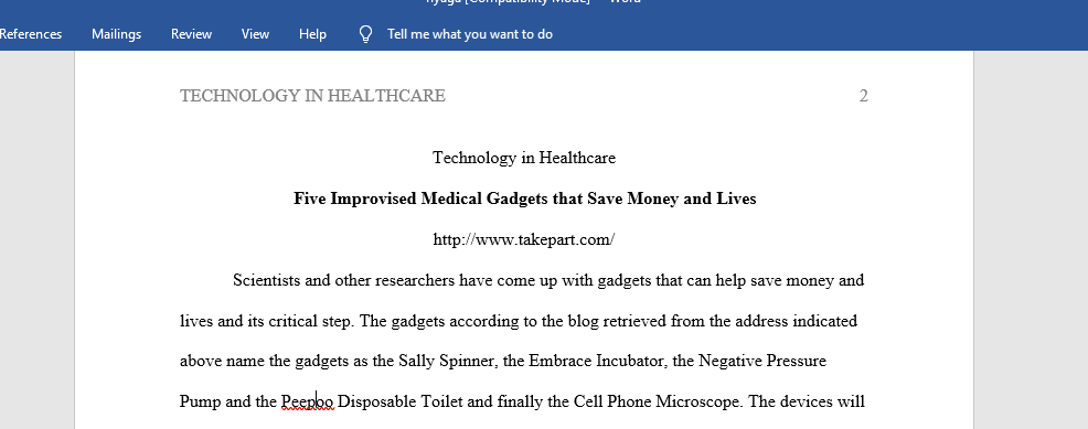 Technology in Healthcare