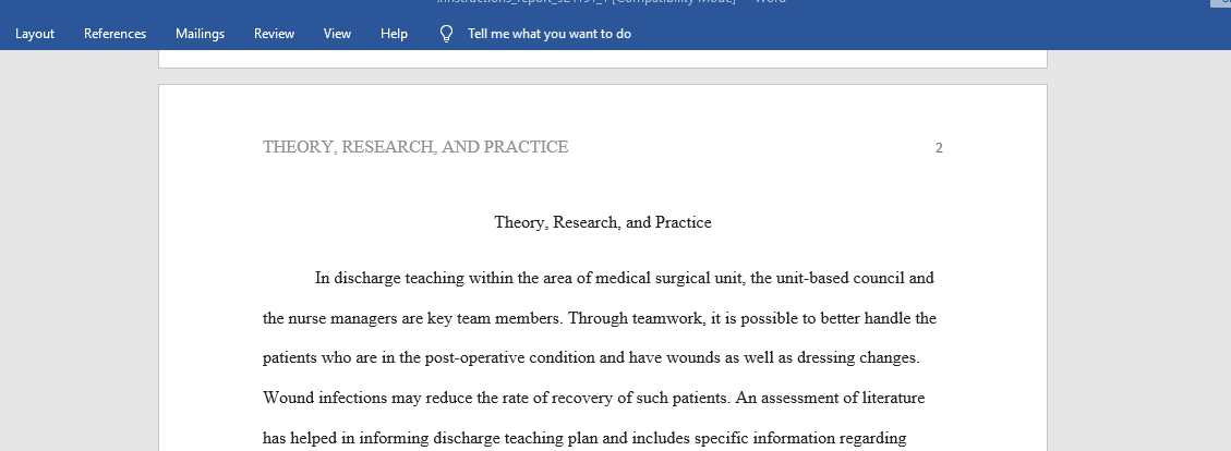 Theory, Research, and Practice