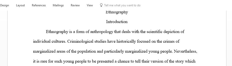 ethnography