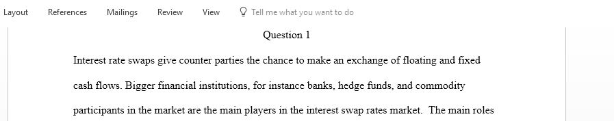 explain the role of the Intermediary in an Interest Rate Swap transaction