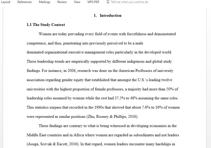 A Phenomenological Research on Leadership and Management Issues Faced by Female Leaders and Administrators