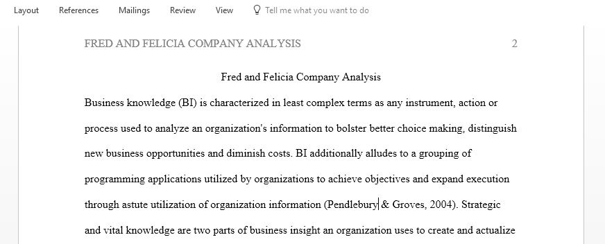 A comprehensive financial analysis