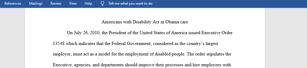 American disability act