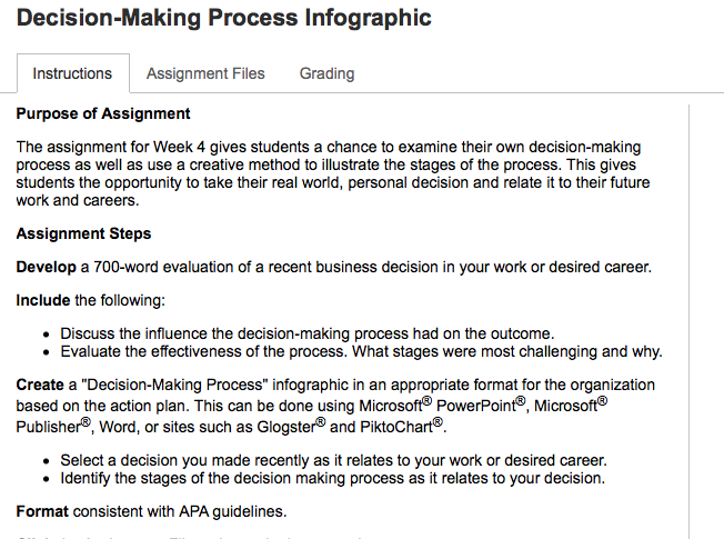Decision-Making Process Infograph
