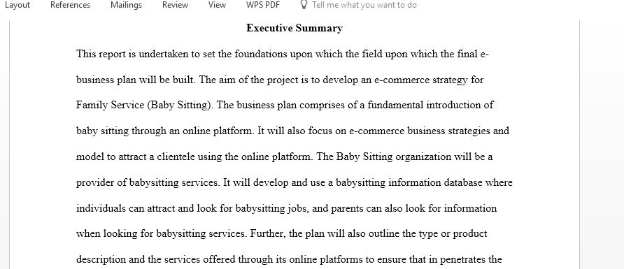 Family Services (Baby Sitter) website