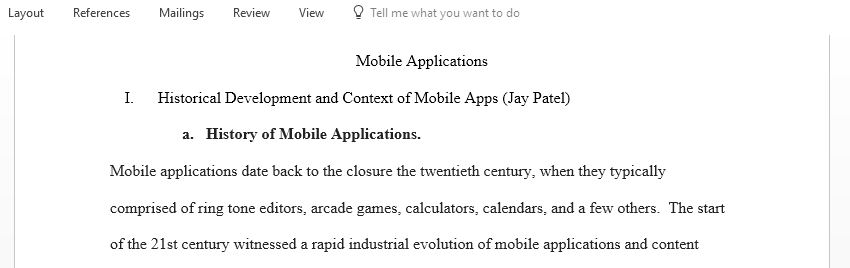 Historical Development and Context of Mobile Apps