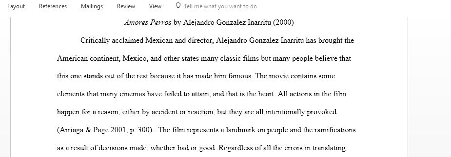 How Amores peruse might be seen as an extended allegory of the neoliberal transformation