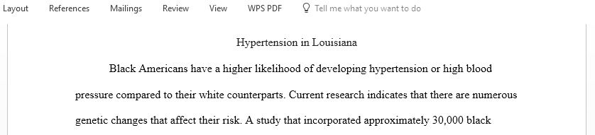 Hypertension In Louisiana