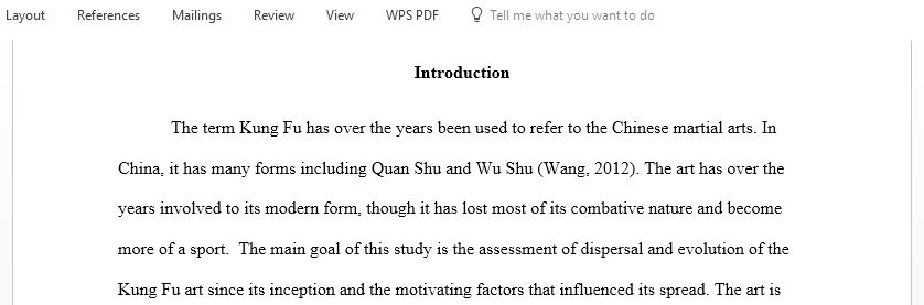 I did some research and i found out that the kung Fu was invented by an Indian Monk named Bodhidharma so I wanted to talk about the history on how did it end up been a Chinese thing