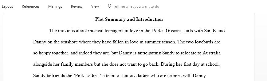 My paper is about Grease the movie, you have to tell and have sources about how and why grease the movie has effected pop culture