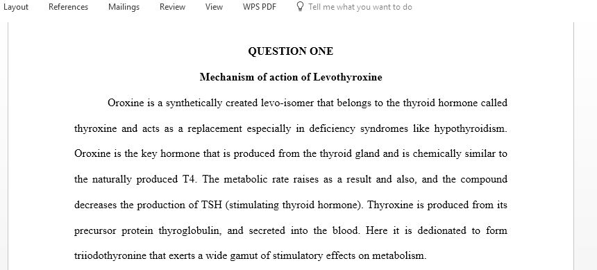 Please do 4 questions of these drugs