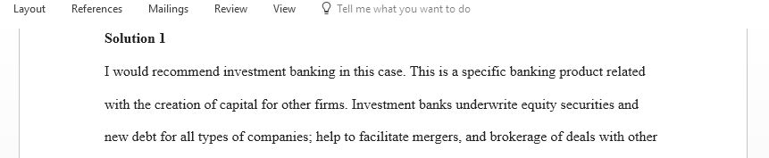 Read each customer situation and identify products that meet the customer's financial needs