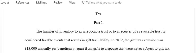 Tax-Planning Client Letter on Irrevocable Trusts, Gift Tax, and Estate Tax